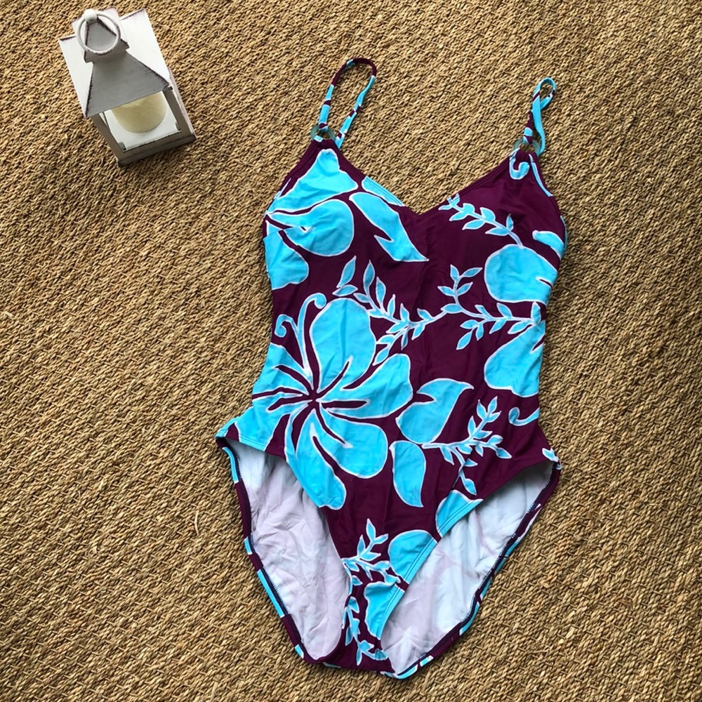 2Bamboo One-piece bathing suit Size 14 NWOT
